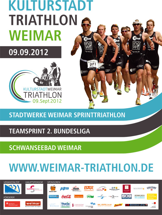 Weimar Triathlon Plakat Design