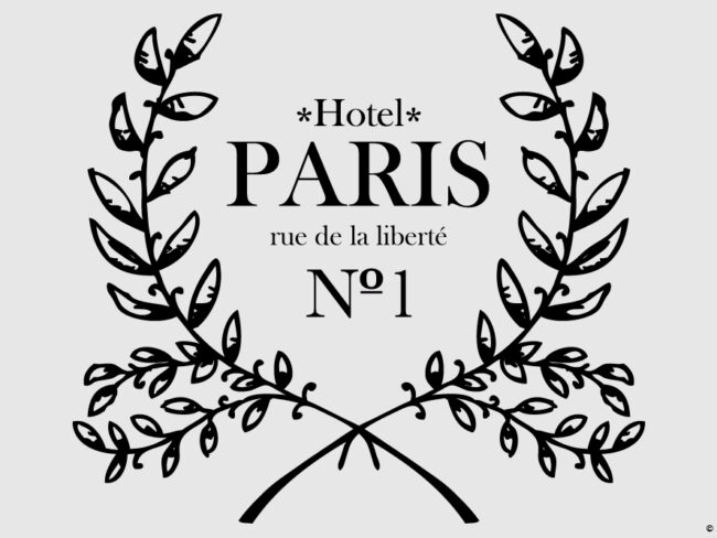 Möbeltattoo Hotel Paris