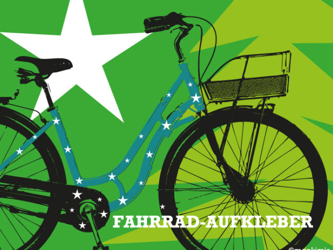 Fahrrad-Sticker Sterne
