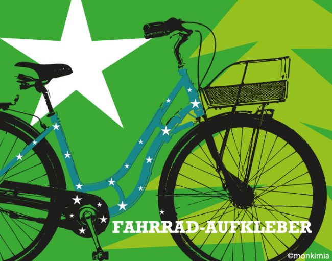 Fahrrad-Sticker Sterne