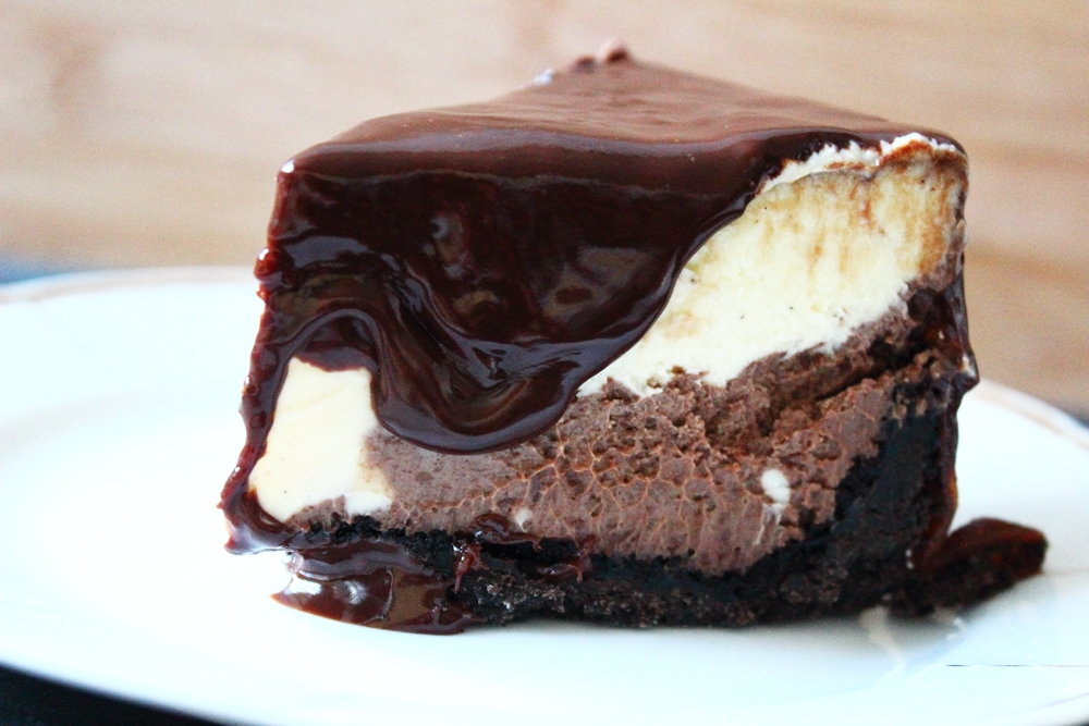 Schokoladen-Cheesecake-Torte