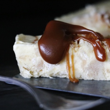 Apfel Karamell Cheesecake Parfait