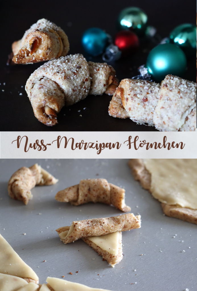 Nuss Marzipan Hörnchen