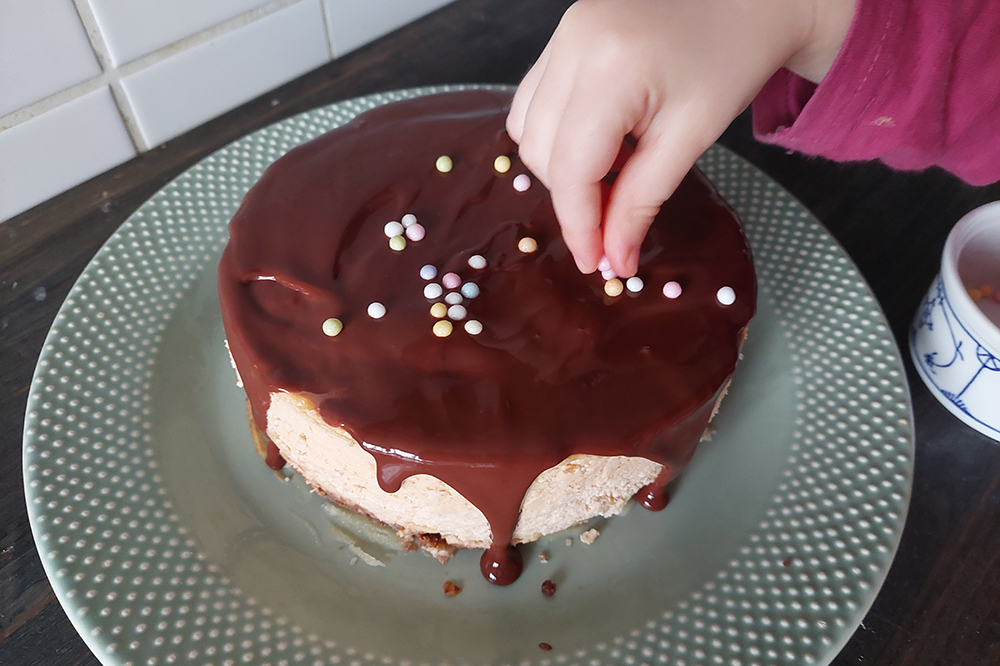 Pumpernickel Cheesecake ohne Zucker