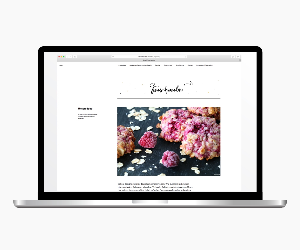 Webdesign Tauschzauber monkimia